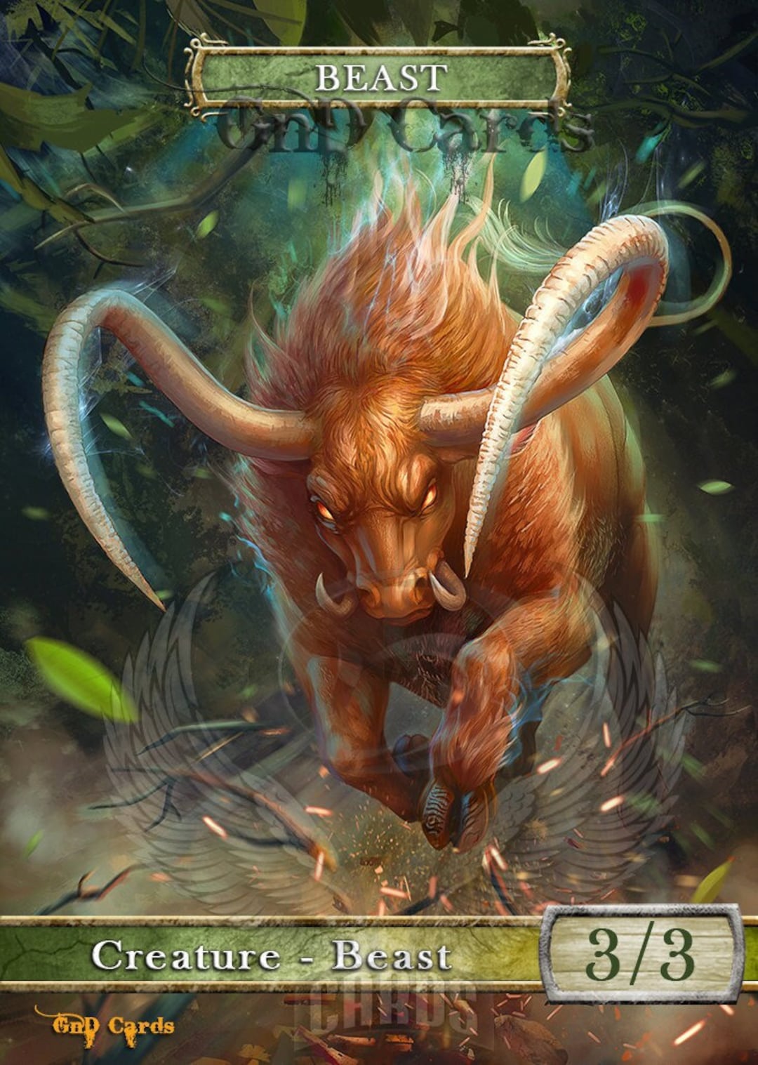 Beast #5 TCG Token Custom Altered - Etsy