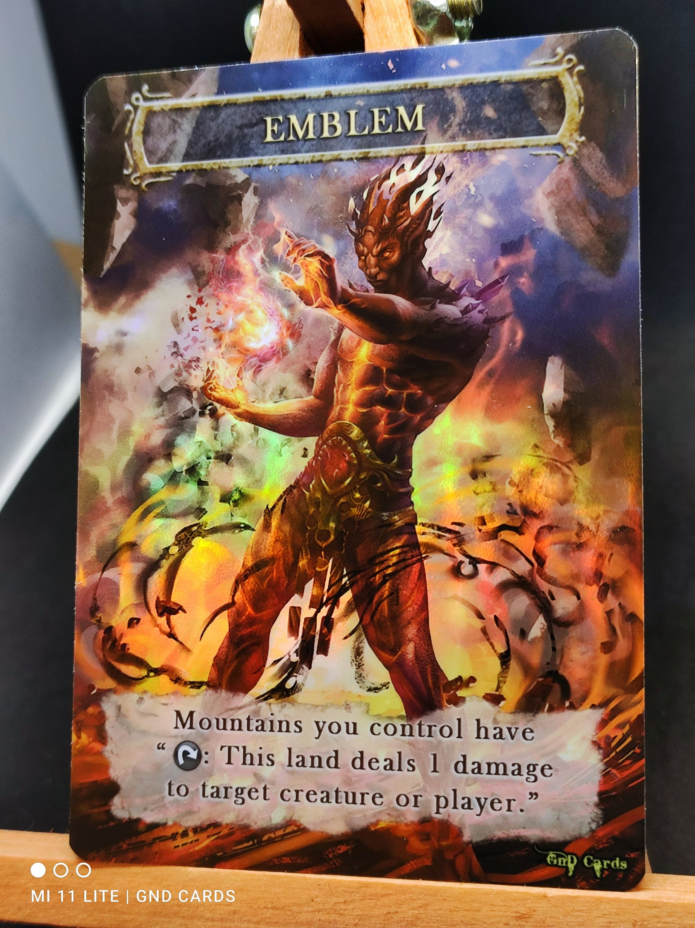 1x Marit Lage Token 3 FOIL LAMINATED Custom Altered 