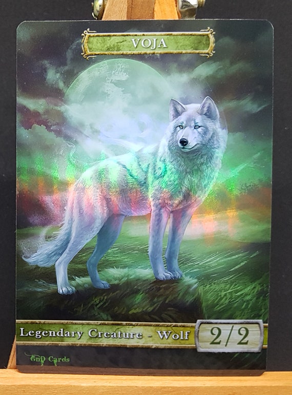 1x Green Cat #8 FOIL Laminated Custom Altered Token 1x Green Cat #8 FOIL Laminated Custom Altered Token