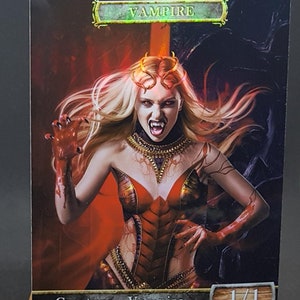 1x Vampir #21 FOIL LAMINIERTE Individuell veränderte Spielstein