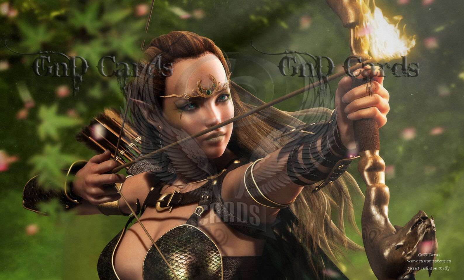 Custom Playmat elf Warrior MTG Etsy