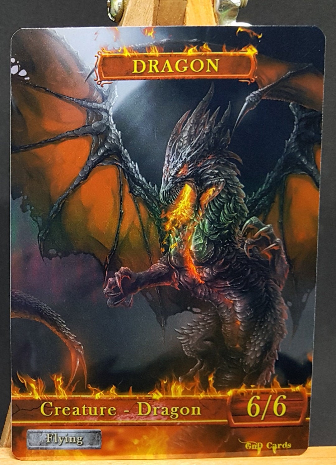 1x *foil* Dragon #6.2 Custom Altered Token - Etsy
