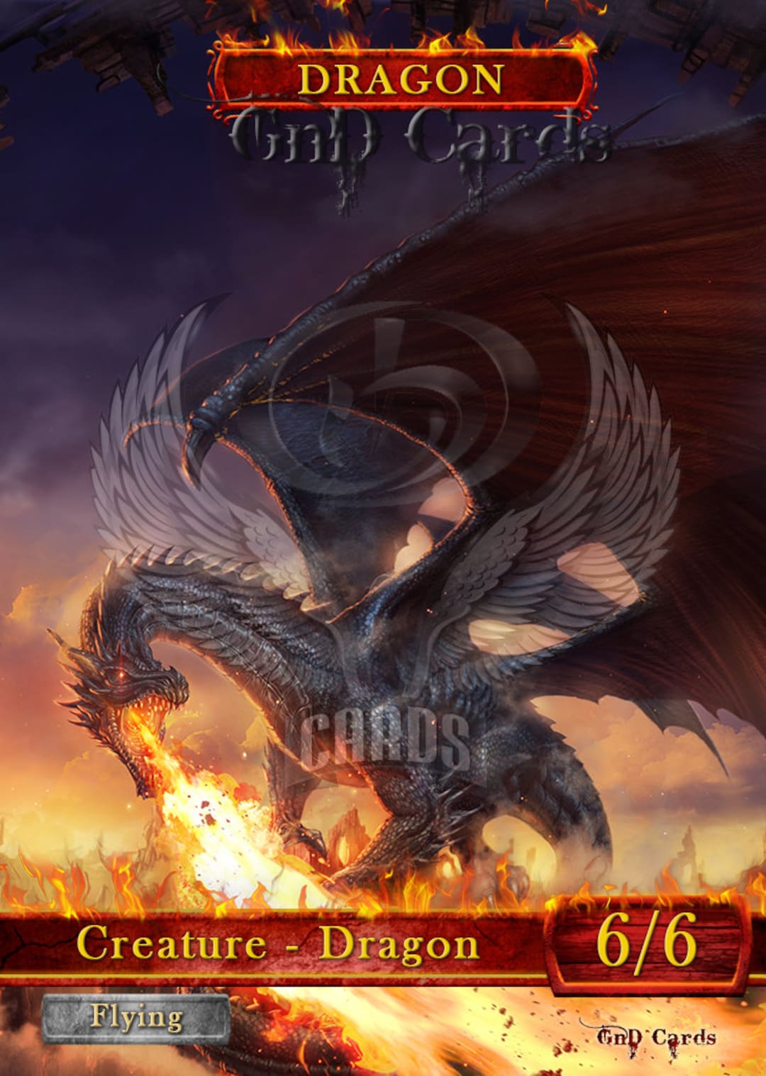 Dragon #9 TCG Token Custom Altered - Etsy