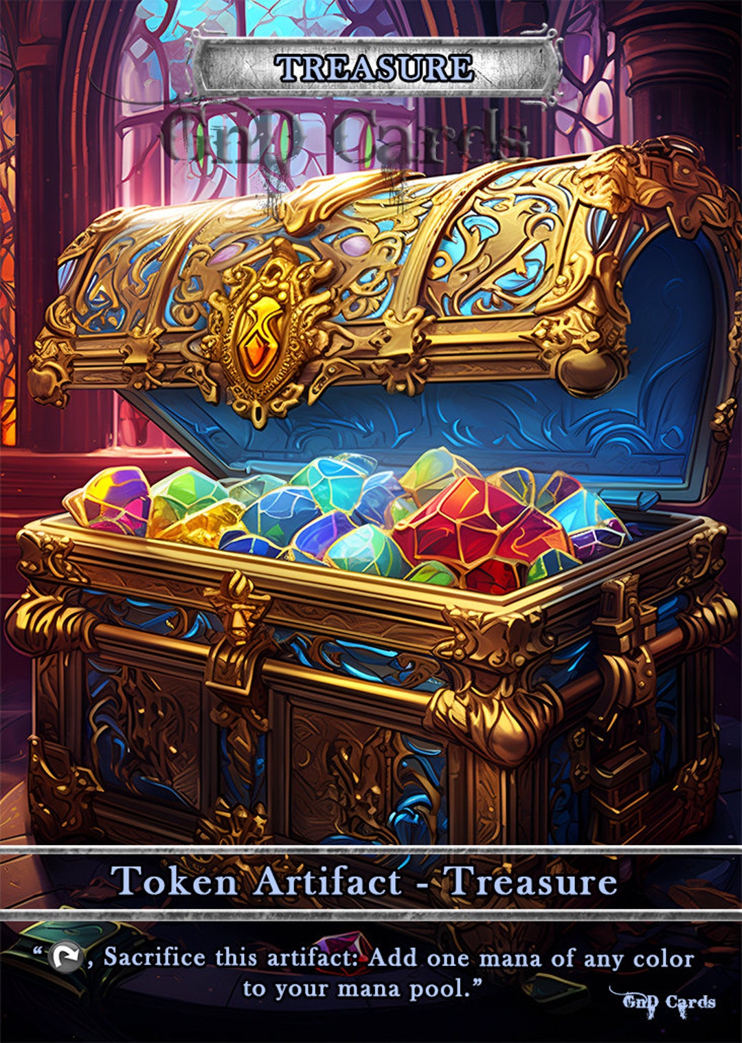 Treasure Custom Treasure #6 TCG Token Custom Altered - Etsy