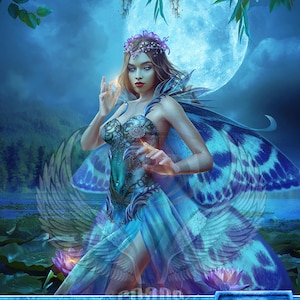 Blue Faerie #13 TCG Token personalizzato modificato