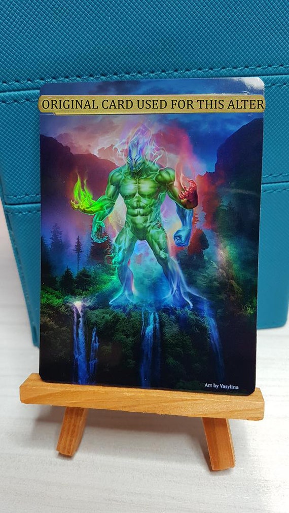 1x Foil Altered Art Omnath, Locus of Creation (Non-foil into Foil)
