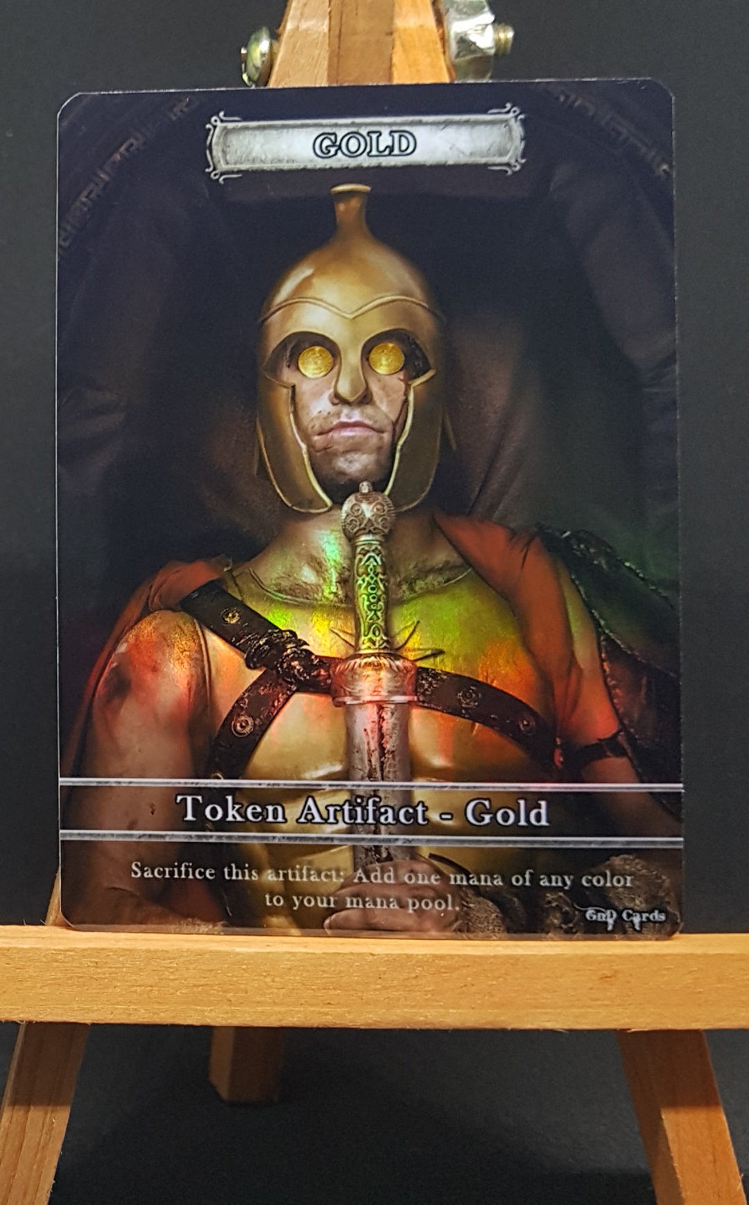 1x Gold *FOIL LAMINATED* Custom Altered Token - Etsy