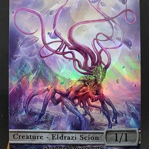 1x Eldrazi Scion #3 *FOIL LAMINATED* Custom Altered Token