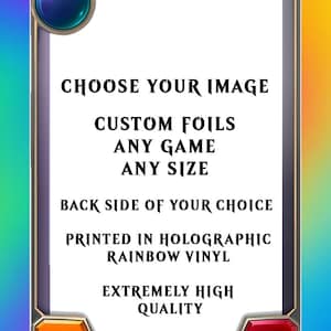 FOIL CARD / Tarjetas personalizadas EDH Commander o para ocasiones especiales de alta calidad. Hecho solo para ti. Apoderado. Gran regalo. Imagen de extrema alta calidad.