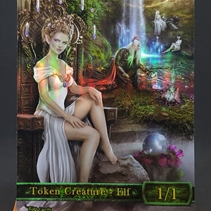 1x Elfe #1 *FOIL LAMINATED* Token für Männer und Frauen