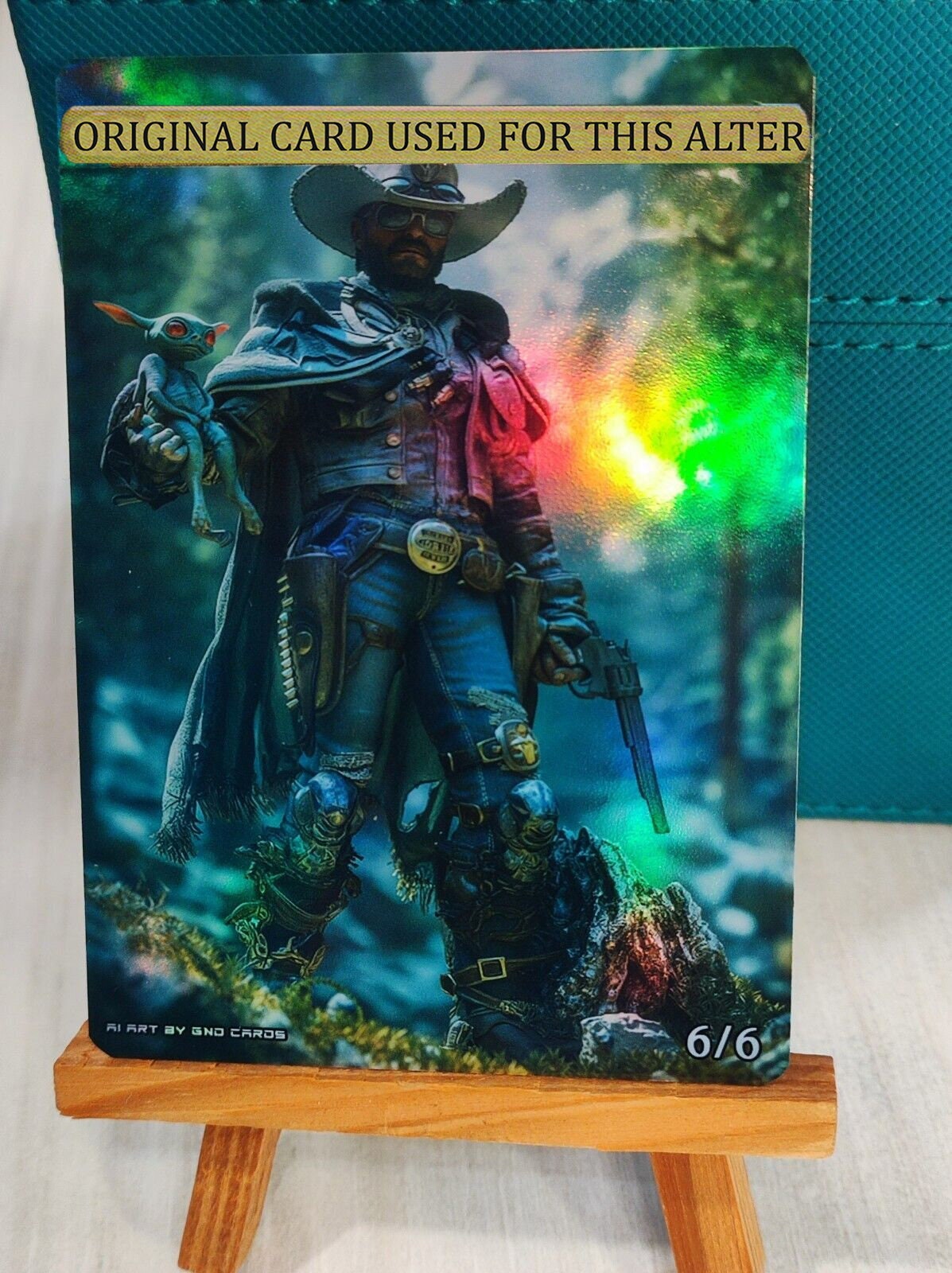 yuma mtg card 1x Foil Altered Art Yuma, Proud Protector