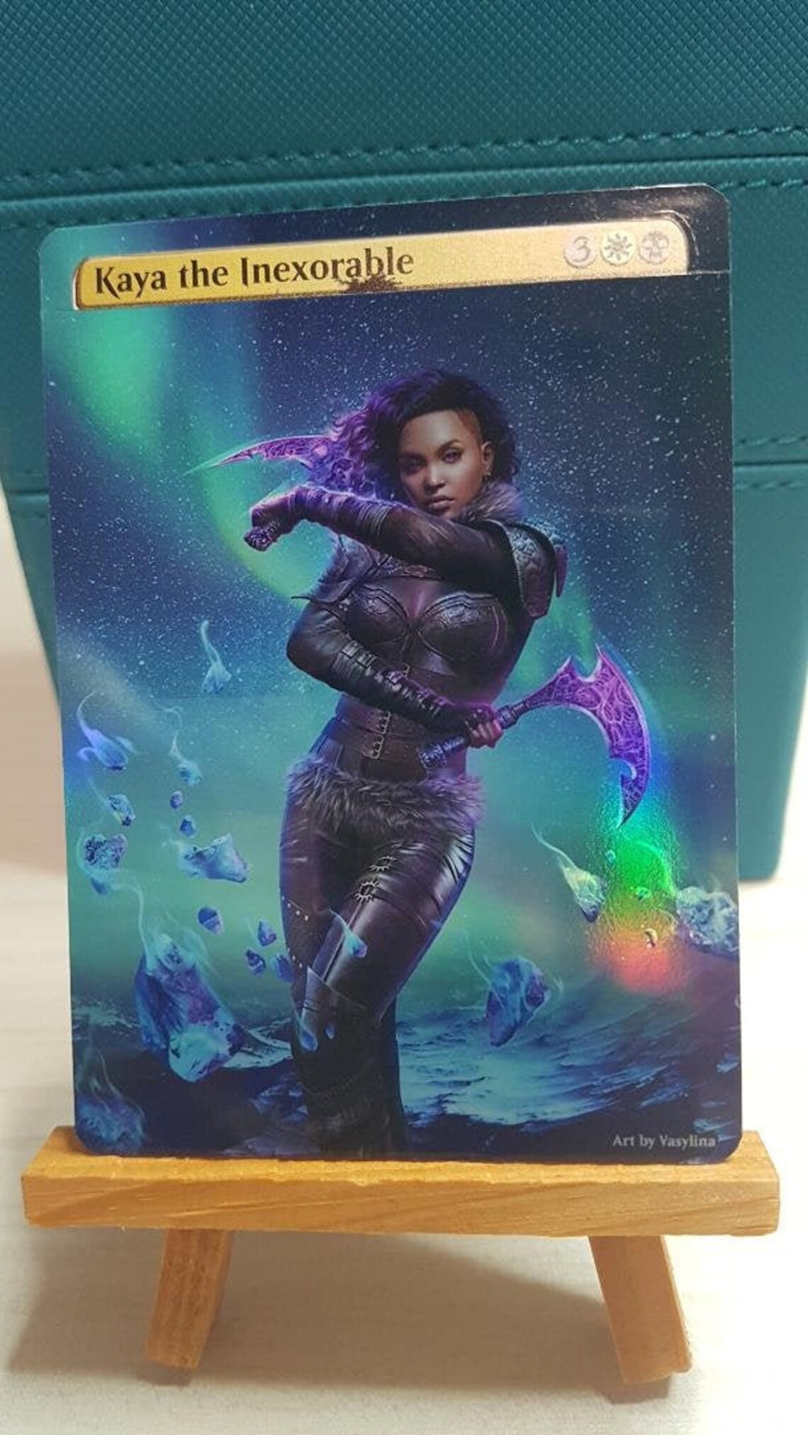 1x Foil Altered Art Kaya the Inexorable MTG NonFoil into
