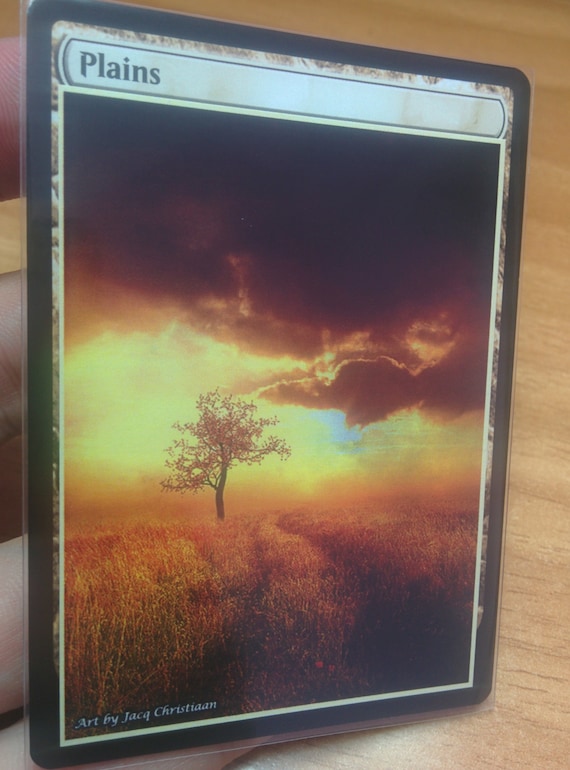 1x Plains #5.2 Extended Textless Full Art Custom Altered Basic Land MTG