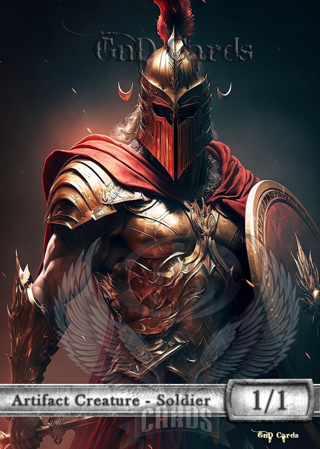 Artifact Soldier 23 TCG Token Custom Altered Etsy