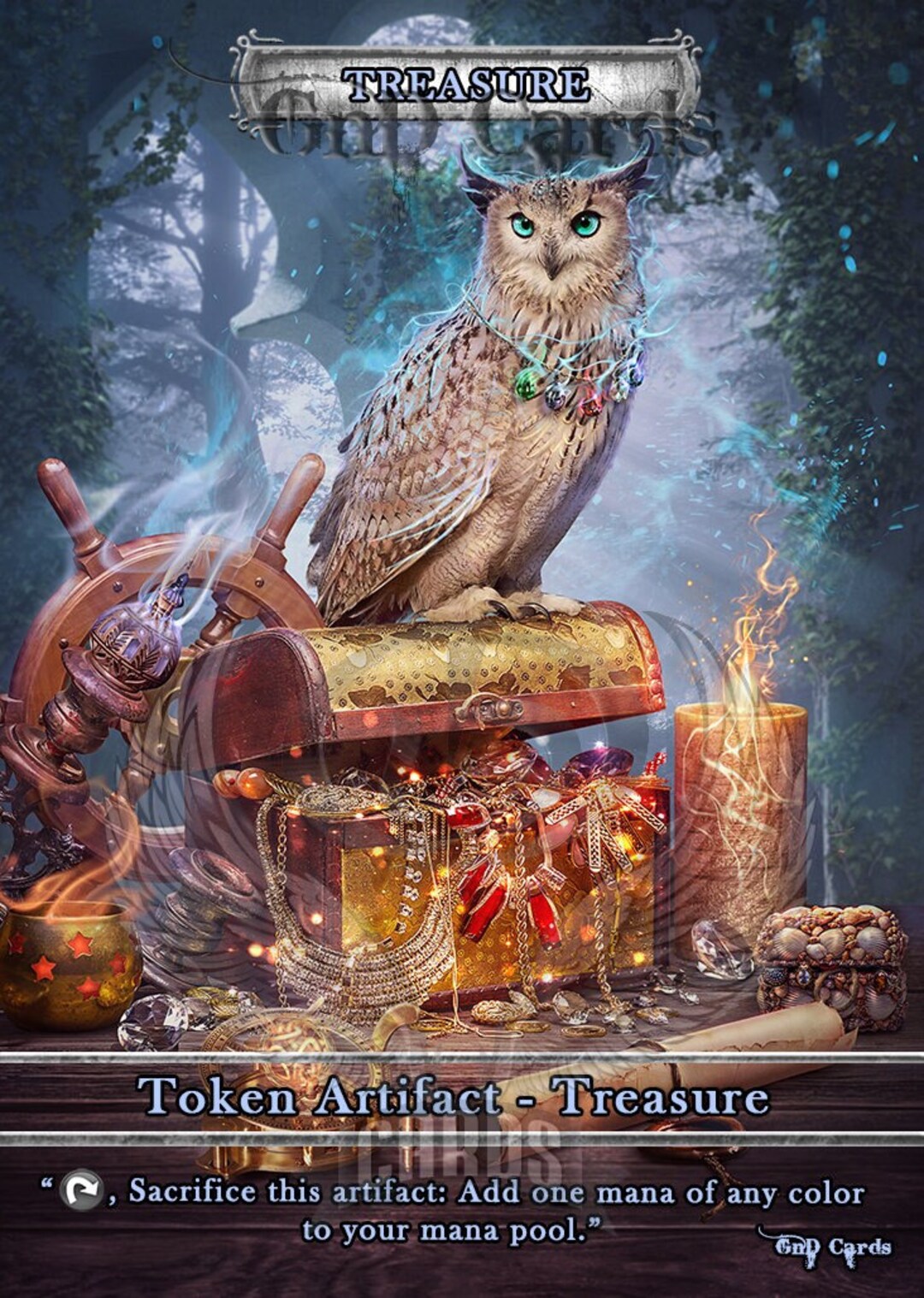 Treasure #3 TCG Token Custom Altered - Etsy