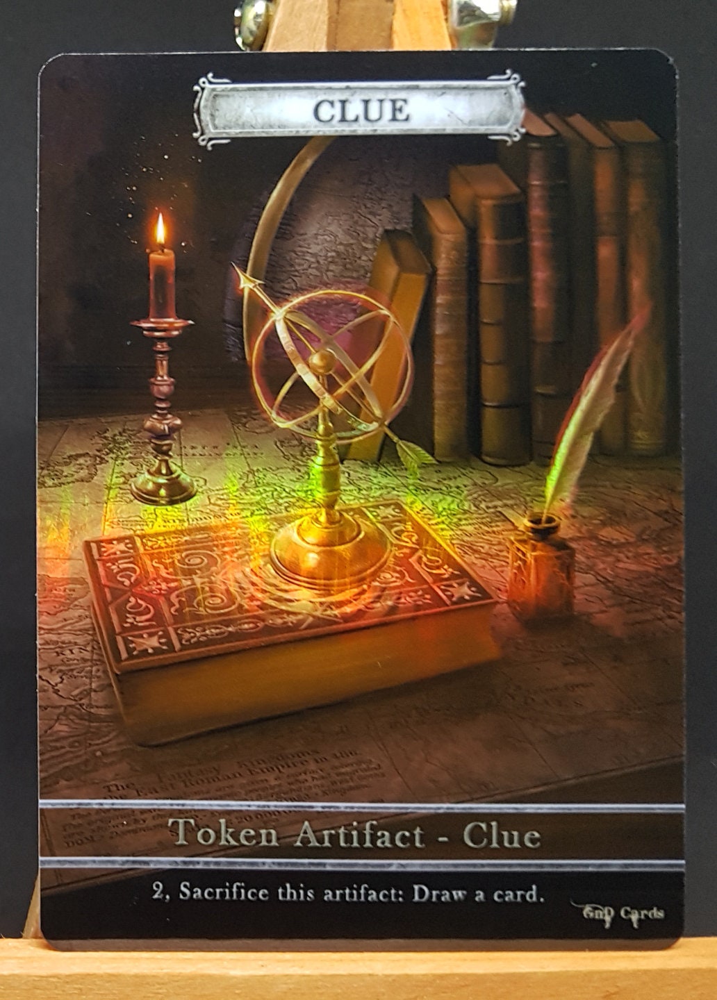 1x Clue #3 *FOIL LAMINATED* Custom Altered Token