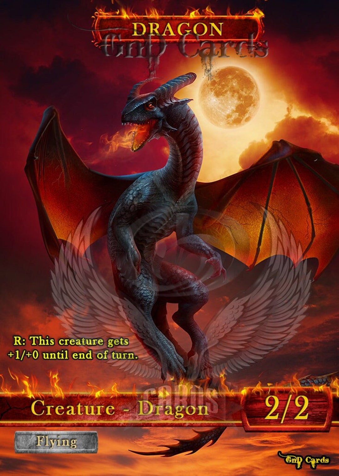 Dragon #12 TCG Token Custom Altered - Etsy