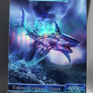 1x Shark #2 *FOIL LAMINATED* Custom Altered Token