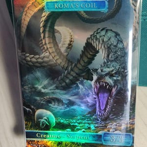 1x Koma's Coil #2 *LAMINATO CON FOGLIO* Gettone modificato personalizzato