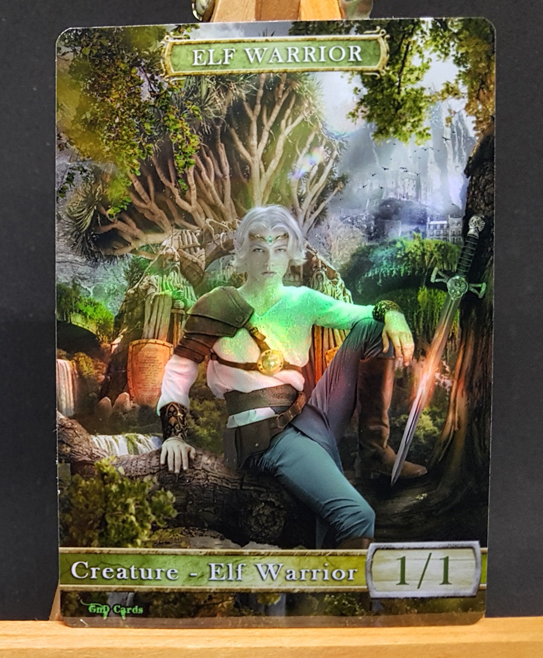 1x Elf Warrior #13 *FOIL LAMINATED* Custom Altered Token - Etsy