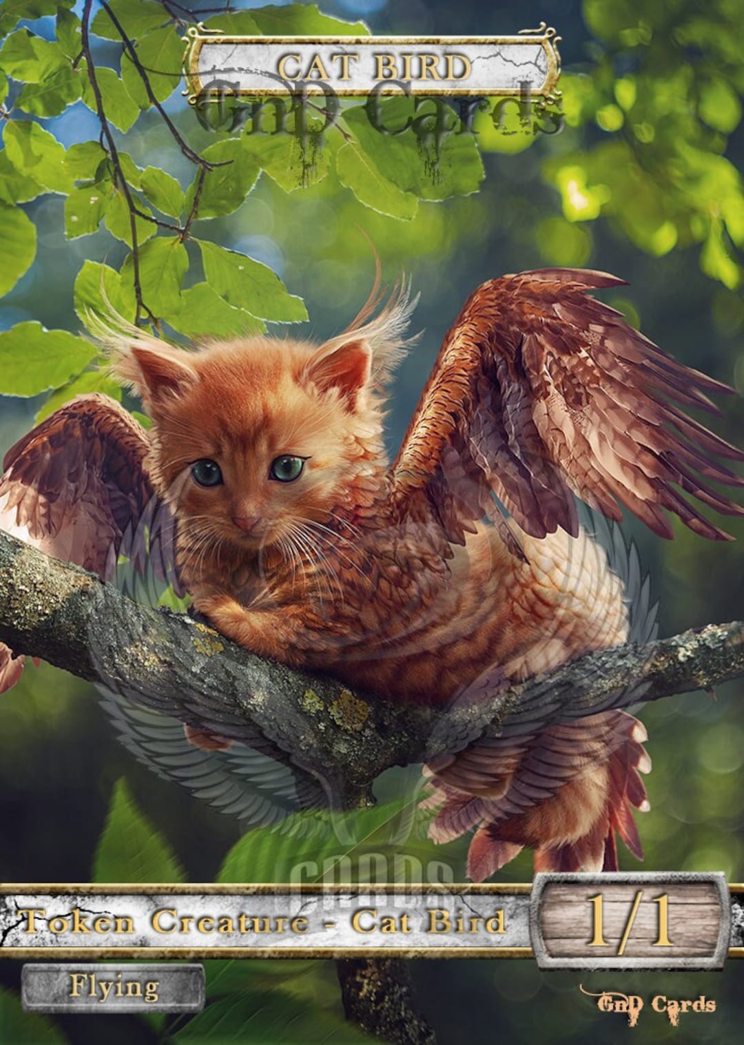 Cat Bird #1 TCG Token Custom Altered - Etsy Australia