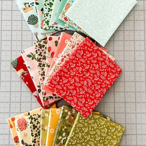 Poppie Cotton Promise Me 21Pc Fat Quarter Bundle Mical Marco 100% Cotton Quilt Quilting 18"x22" PM24623 Sewing Project