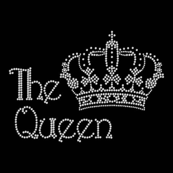 The Queen Crown Tiara Princess Rhinestone Iron On Transfer | Etsy