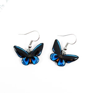 Butterfly  earrings, Butterfly jewelry, Wing earrings, Black earrings, Bug, Insect, Butterflies, Butterfly jewelry, Handmade jewelry