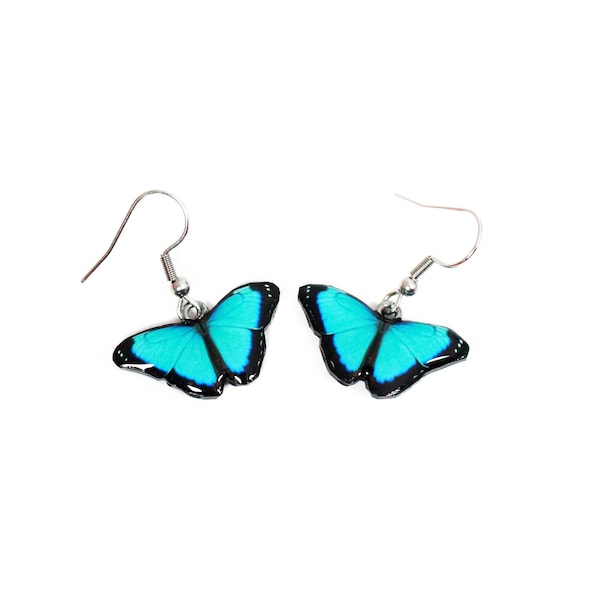 Turquoise Butterfly Earrings · Exquisite Winged Jewelry · Butterfly Lover's Delight · Elegant Blue Earrings, Perfect for Weddings & Beyond