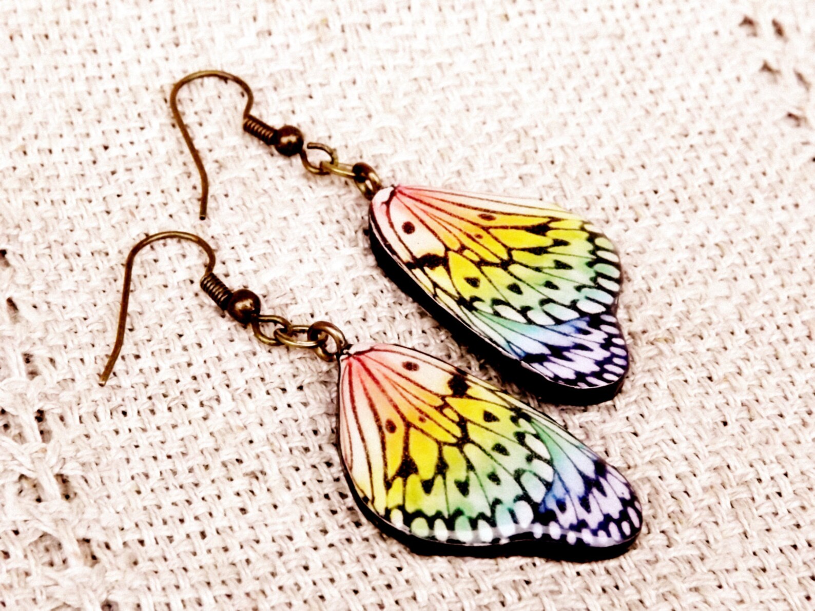 Butterfly Wing Earrings Butterfly Jewelry Wing Earrings Etsy