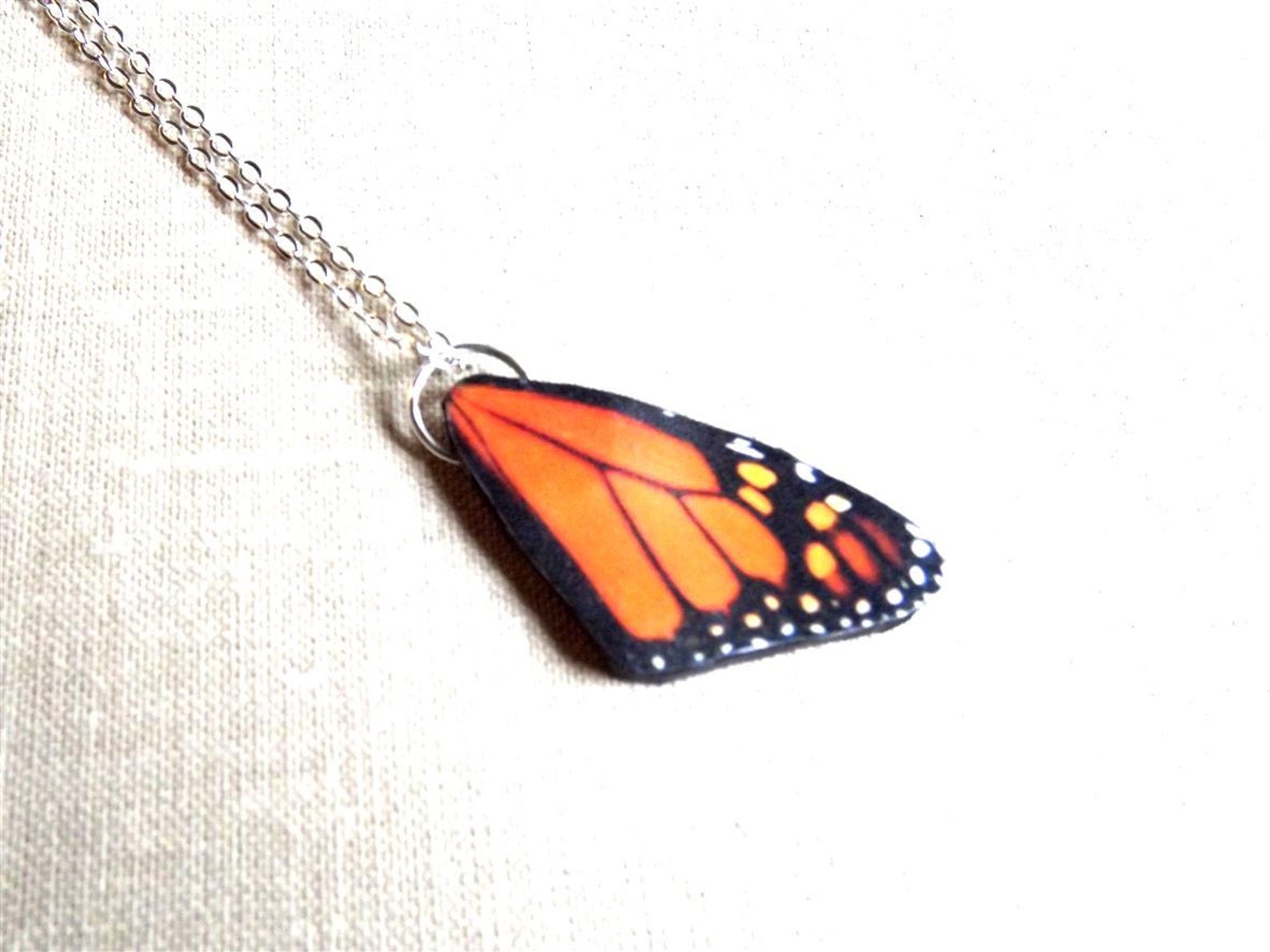 Butterfly wing necklace Monarch butterfly wing necklace Etsy