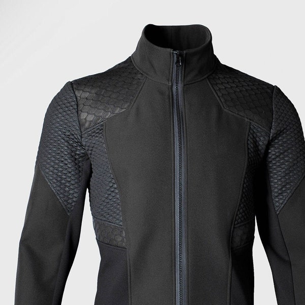 Cyberpunk jacket, futuristic sith jacket honeycomb alternative clothing - 388