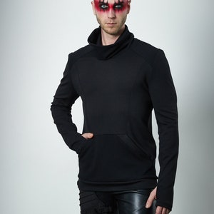 Cyberpunk sweater futuristic clothing for men, turtleneck sweater - 868 mens