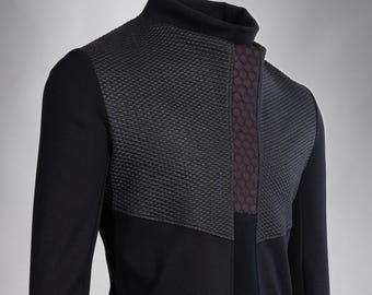 Futuristic Long Sleeve Shirt cyberpunk clothing, avant garde men – CNS men