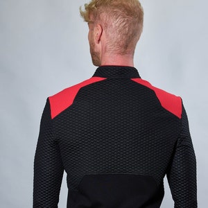 Black and red pullover, sci-fi cosplay futuristic clothing - RR Q10 man