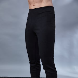Mens leggings, Black meggings, streetwear leggings for men tights - PA-LG