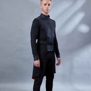 Male sith cosplay costume, Black tailcoat second sister inquisitor cosplay  - IN men