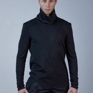 Mens asymmetrical sweater discount