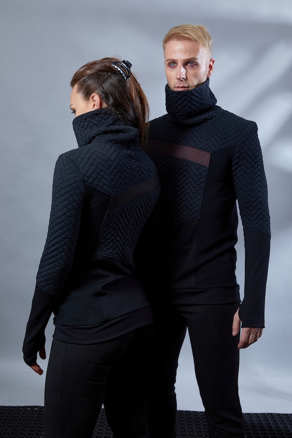 Mens deals asymmetrical sweater