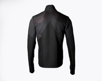 Chaqueta cyberpunk, chaqueta sith futurista, ropa techwear cybergoth - 388