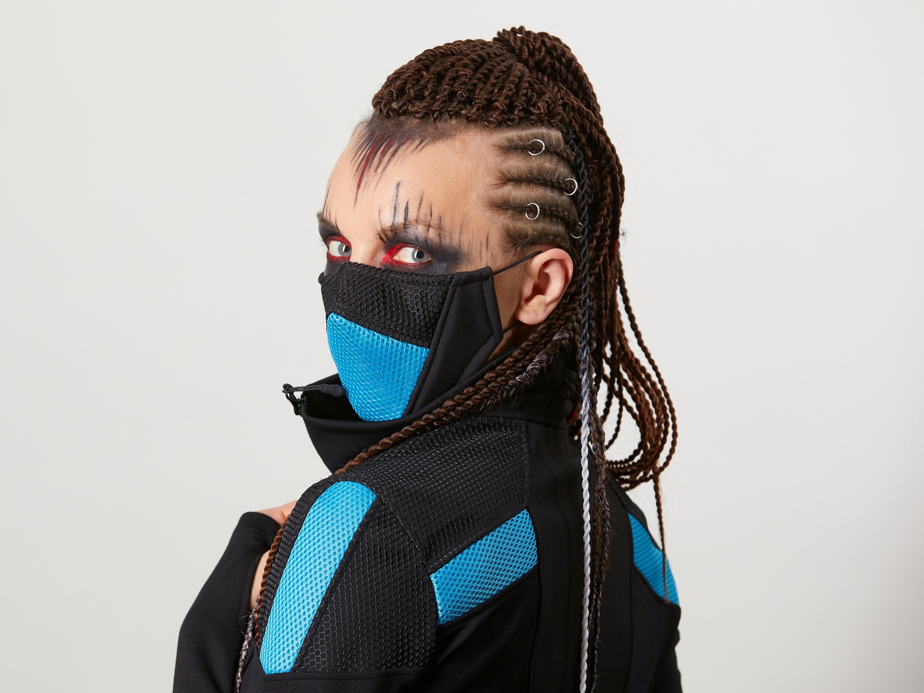 Cool Face Mask With Nose Wire, Cyberpunk Mask - MT-M - Etsy