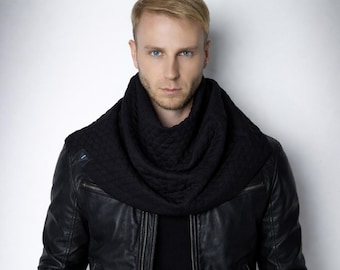 Big circle scarf, chunky neck warmer winter accessories | SC3 QRA