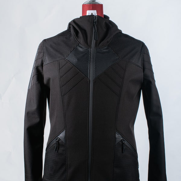 FG1701-1 SIX XL-9 Cyberpunk black jacket
