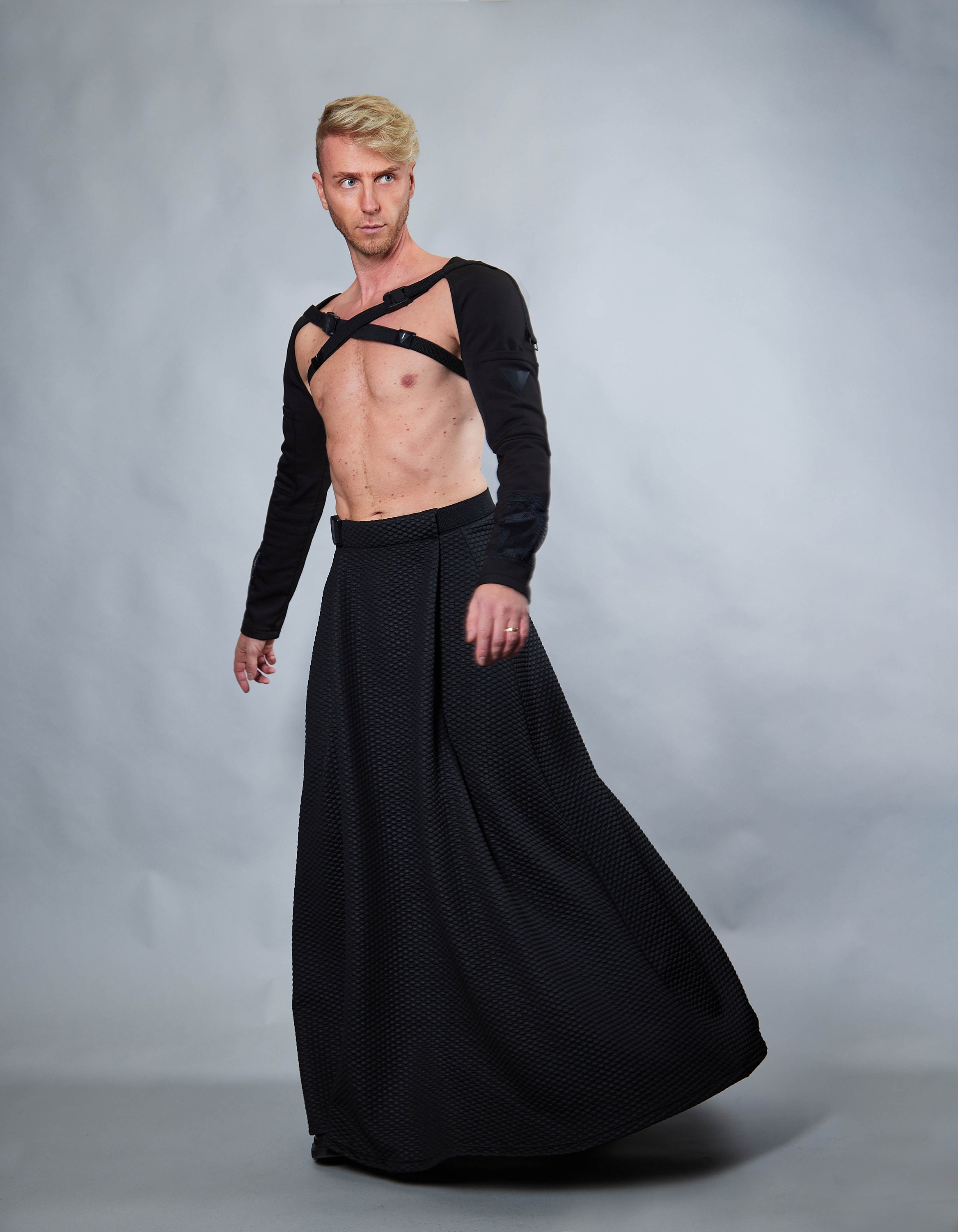 スカート OPEN YY_TheOpen Product STRAPLAYERED MAXI SKIRT (BLACK) Open YY - BLACK DO IT BETTER MAXI SKIRT – LE LABO STORE
