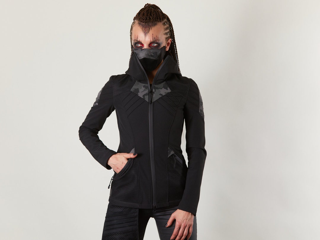 Sci Fi Techwear Jacket, Cyberpunk Clothing - SIX Women - Etsy