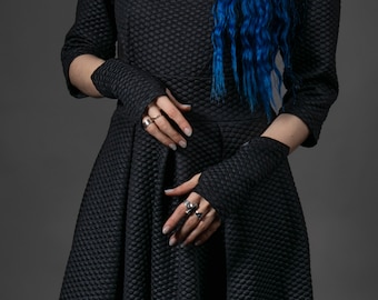 Burning man arm warmers half-finger gloves fingerless LARP accessories -  4-WRW Q10