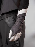 Medieval Assassin Gloves Festival wear arm warmers half finger faux leather - X-WRW