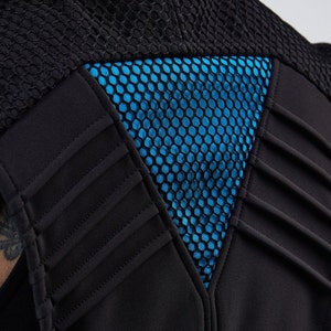 Black Cyberpunk Vest Futuristic Armor 488-L Women - Etsy