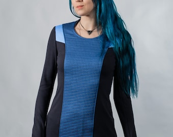 Suéter Cyberpunk, ropa de moda alternativa, ropa técnica de jersey futurista - CC1-78 mujeres