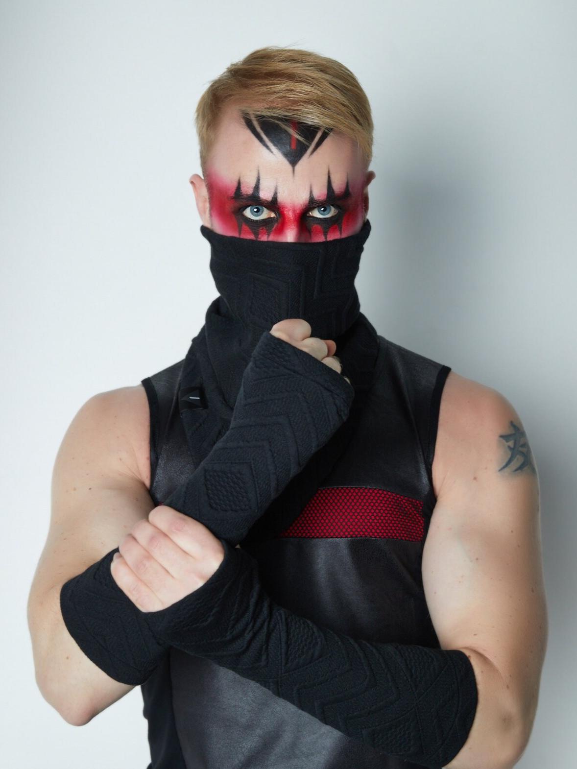 Black Arm Warmers, Fingerless Gloves, Techwear Clothing - ARW Q9